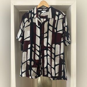Reiss Men's Abstract Pattern Shirt sz XL